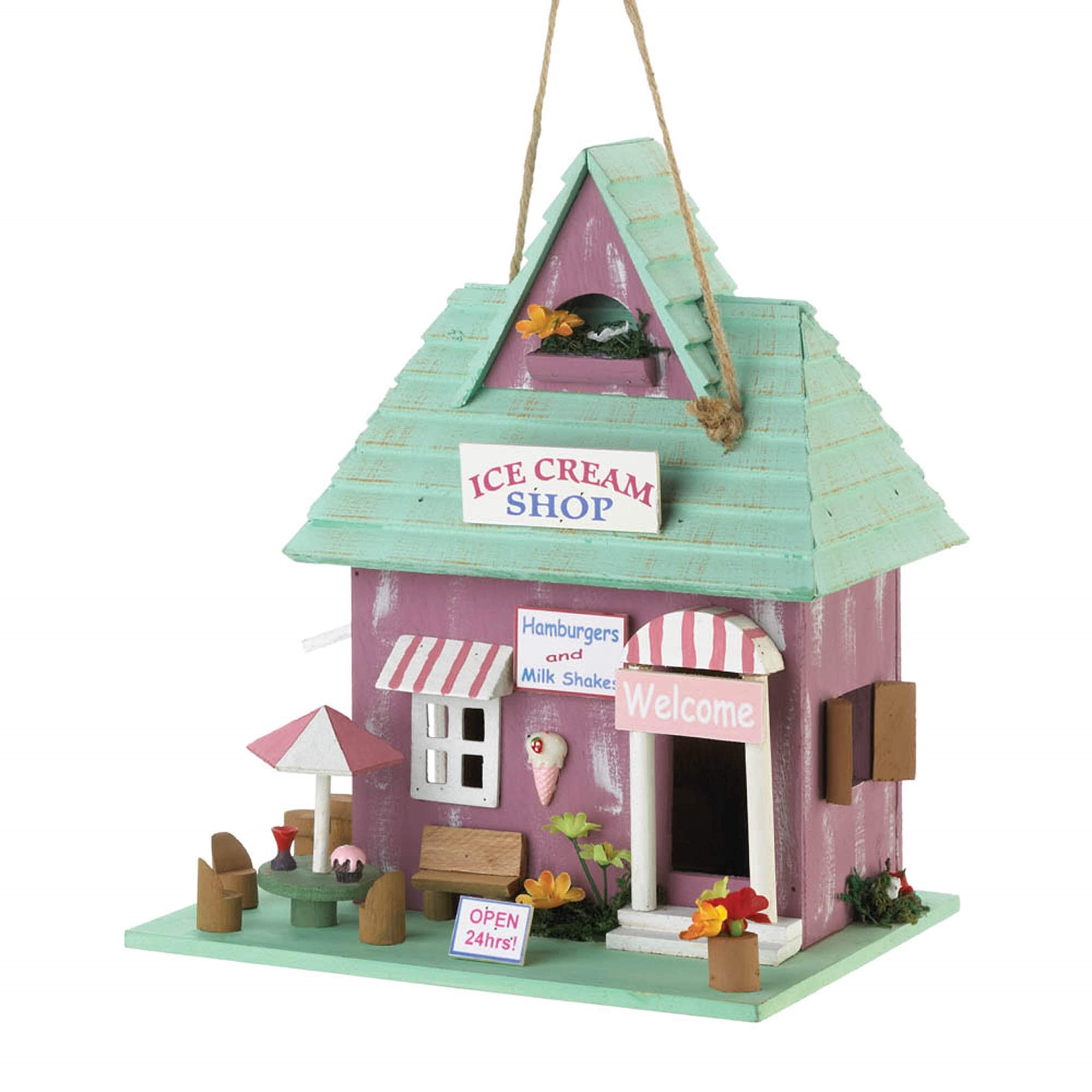Songbird Valley  Ice Cream Shop Birdhouse - image 1 of 2