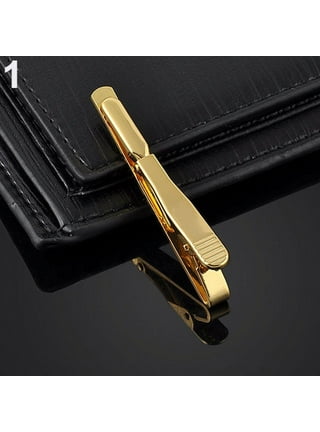 Mens Metal Silver Gold Tie Clip Holder Plain Clasp Skinny Tie Bars Pins  Gift US