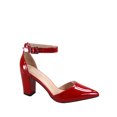 thumbnail image 1 of Songful-6 Women's Pointed Toe Ankle Strap Buckle Chunky High Heels Sandals Shoes, 1 of 2