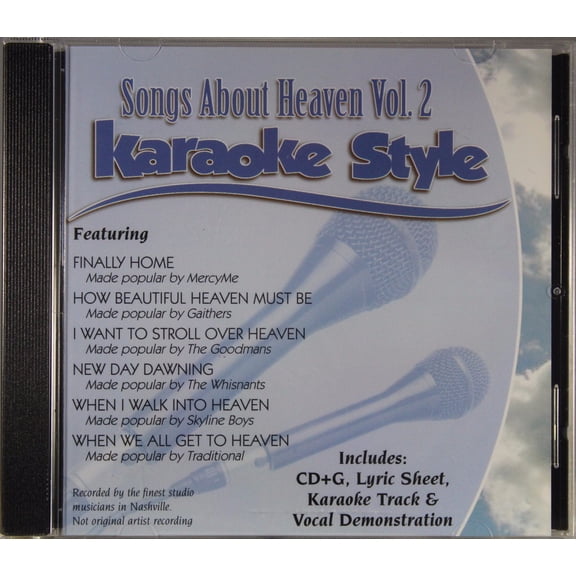 Songs About Heaven Volume 2 Daywind Christian Karaoke Style NEW CD+G 6 Songs