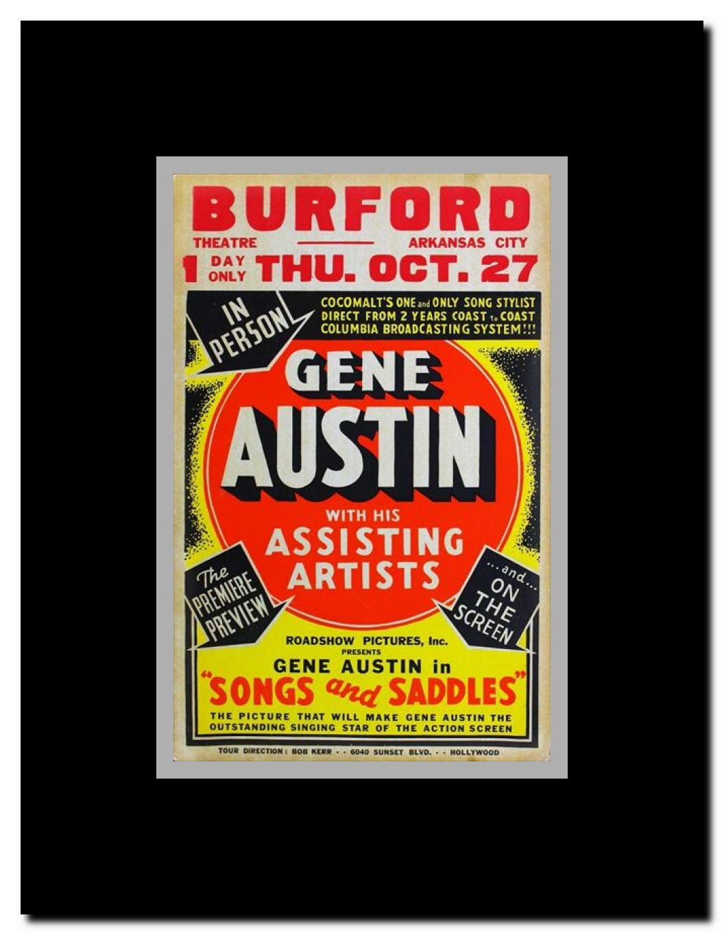 Songs and Saddles Framed Movie Poster