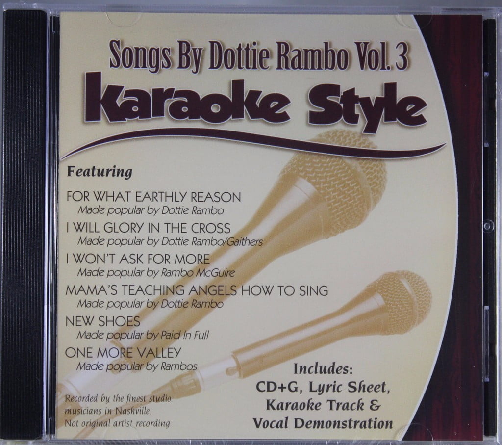 Songs by Dottie Rambo Volume 3 Daywind Christian Karaoke Style NEW CD+G 6 Songs