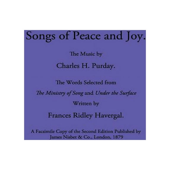 Songs of Peace and Joy (Paperback)