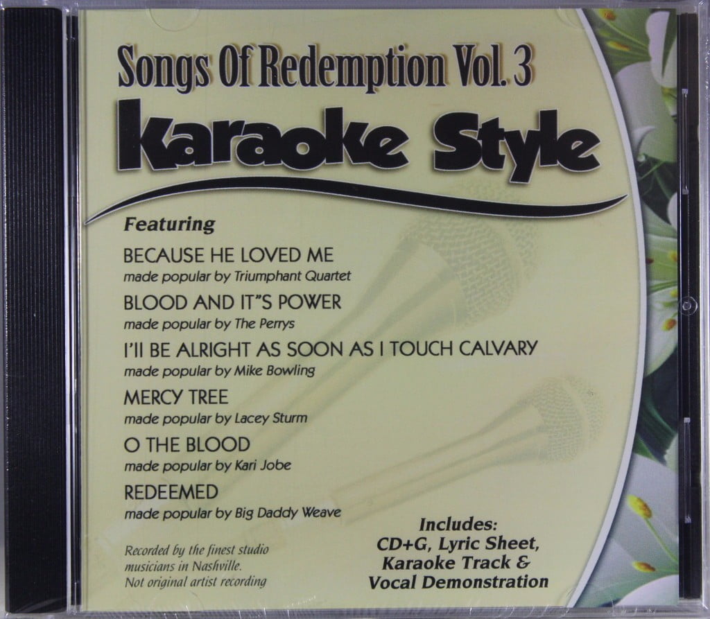 VARIOUS Songs of Redemption Volume 3 Daywind Christian Karaoke Style NEW CD+G 6 Songs