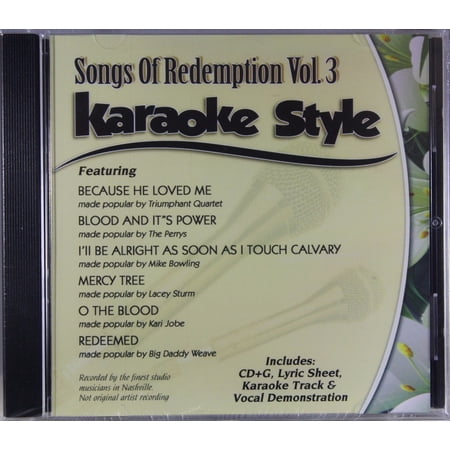 Songs of Redemption Volume 3 Daywind Christian Karaoke Style NEW CD+G 6 Songs