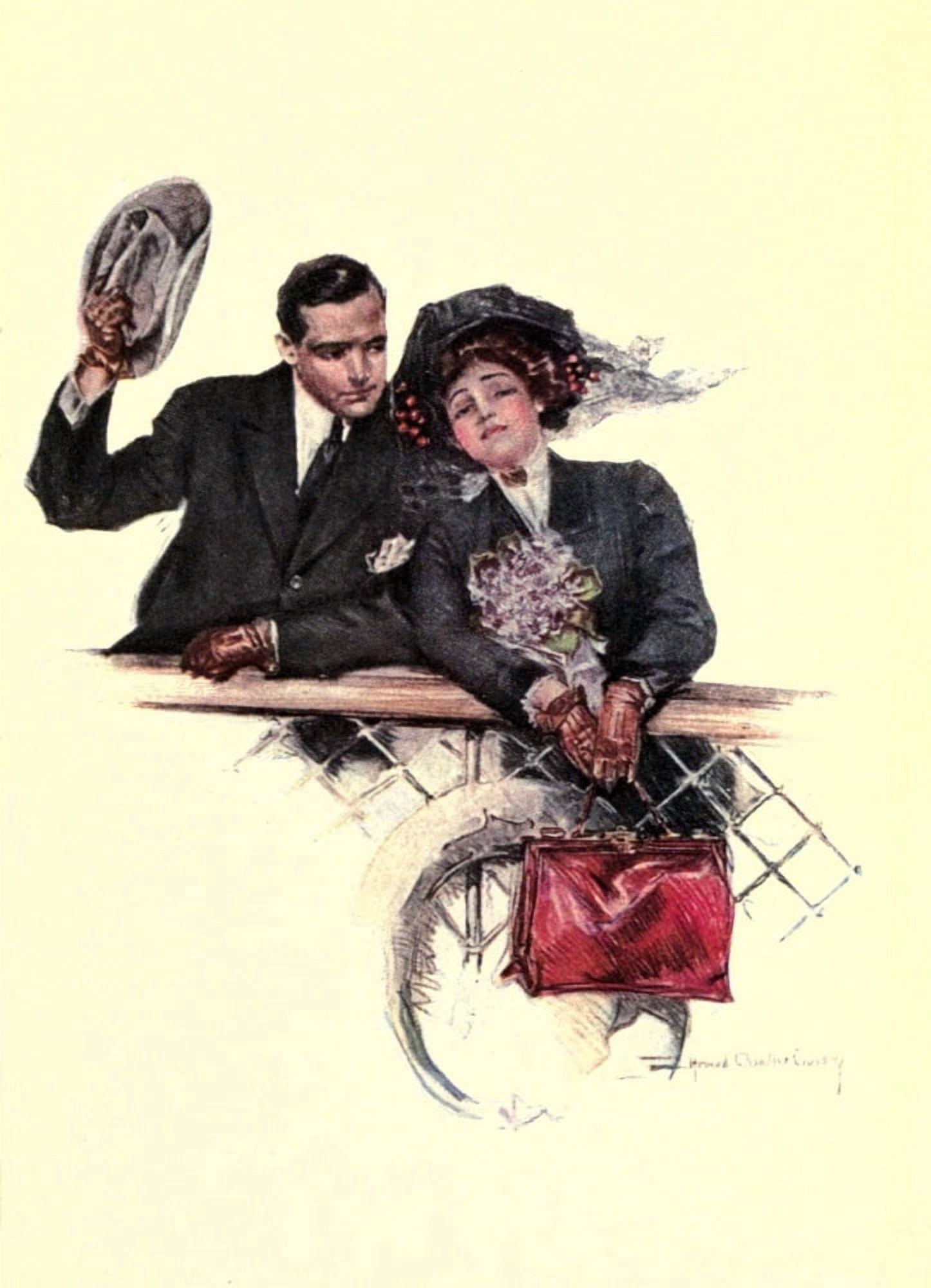 Songs of Sentiment 1910 Farewell Canvas Art - Howard Chandler Christy (24 x 36)