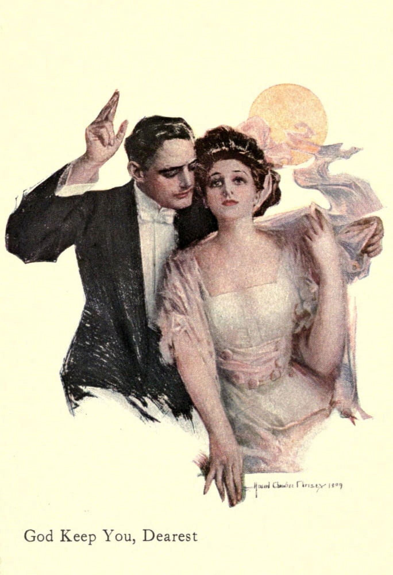 Songs of Sentiment 1910 God keep you dearest Canvas Art - Howard Chandler Christy (18 x 24)