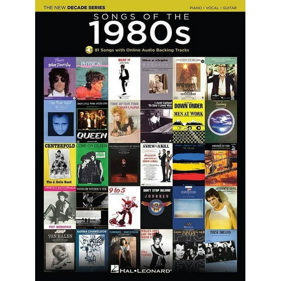Songs of the 1980s-Piano/Vocal/Guitar Songbook-Audio Online