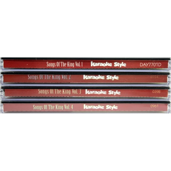 Songs of the King Elvis Presley Vols. 1 - 4 Christian Karaoke NEW CD+G 24 Songs