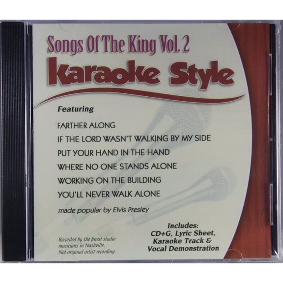 Songs of the King Volume 2 Daywind Christian Karaoke Style NEW CD+G 6 Songs