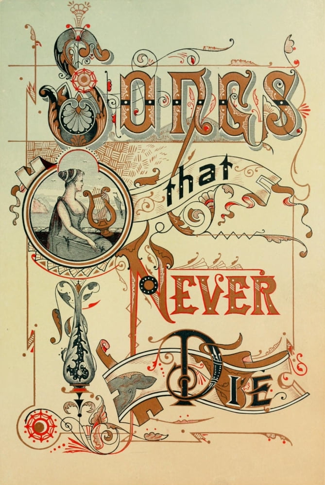 Songs that Never Die 1894 Front Cover Canvas Art - Unknown (18 x 24)