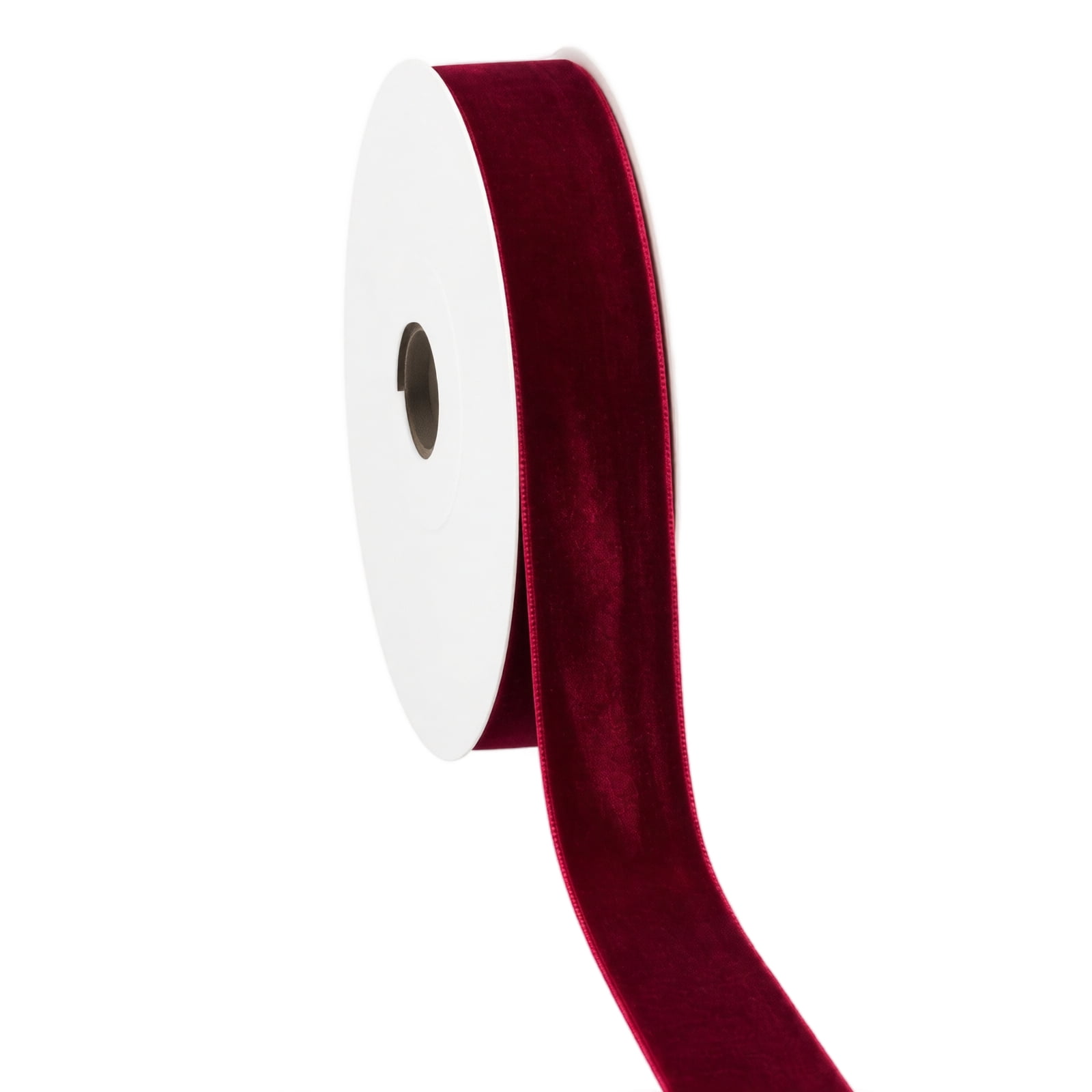 Songye Burgundy Velvet Wired Ribbon Yards Christmas Wreath - Walmart.com