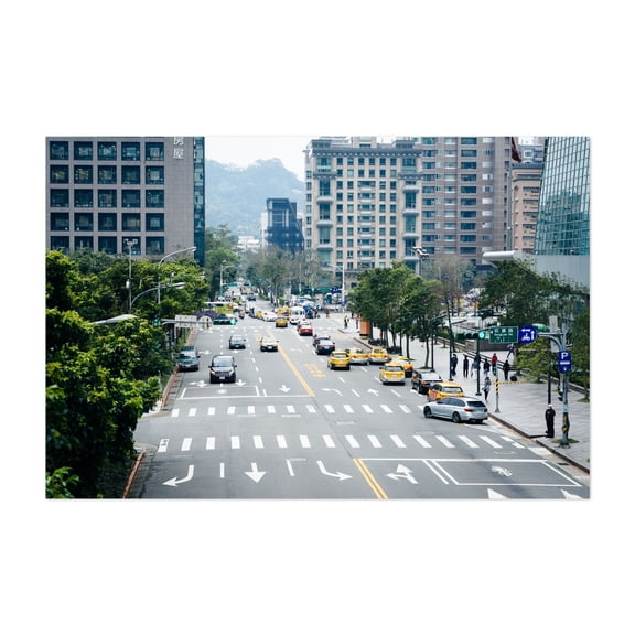 Songzhi Road 02 - Taipei Taiwan Photography Cityscape Street Photography Architecture City Travel Poster Skyline Unframed Wall Art Print 4 x 6 inches