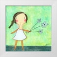 thumbnail image 1 of Sonheim, Carla 15x15 White Modern Wood Framed Museum Art Print Titled - Green Flowers, 1 of 4