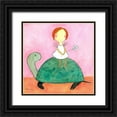 thumbnail image 1 of Sonheim, Carla 20x20 Black Ornate Wood Framed with Double Matting Museum Art Print Titled - Fairy on Turtle, 1 of 4