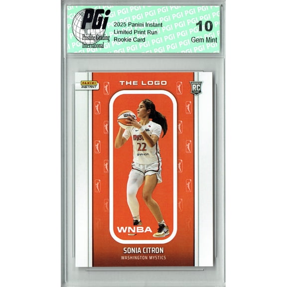 Sonia Citron 2025 WNBA The Logo #LOGO-21 Only 1,447 Made Rookie Card PGI 10