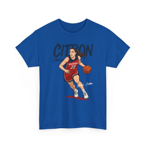 Sonia Citron #22 Women Basketball Cartoon Unisex Heavy Cotton Tee-KWBSC2201-Red-XL