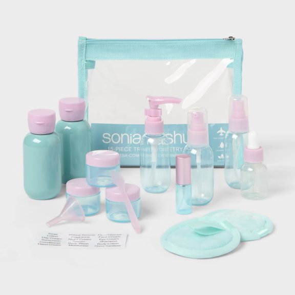 Sonia Kashuk Travel Container Set-Bottle Set - 15pc
