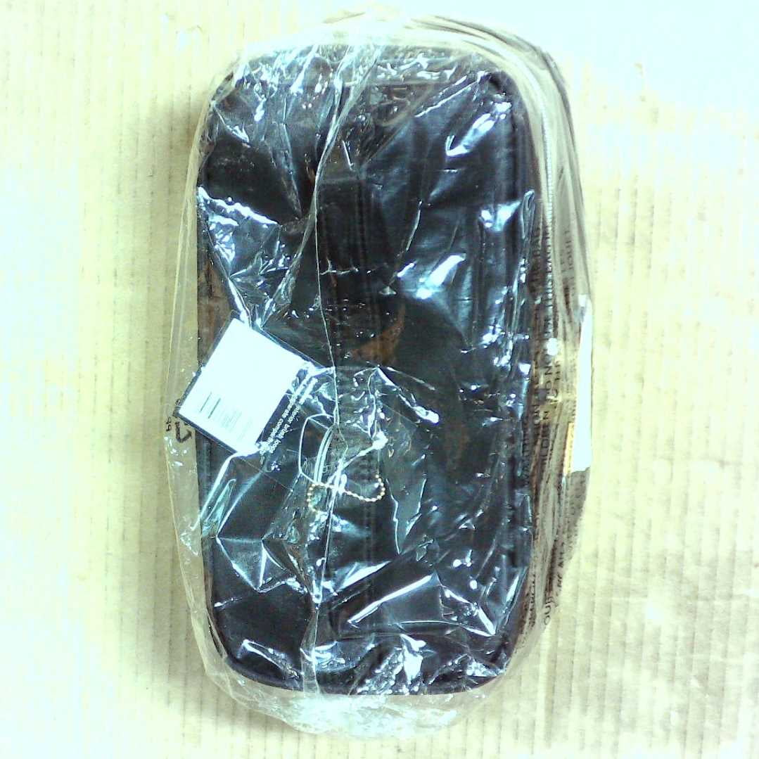 Sonia Kashuk Double Zip Train Case Makeup Bag Black Black