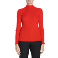 thumbnail image 1 of Sonia Rykiel Womens Ribbed Mock Turtleneck Pullover Sweater, Red, Medium, 1 of 1