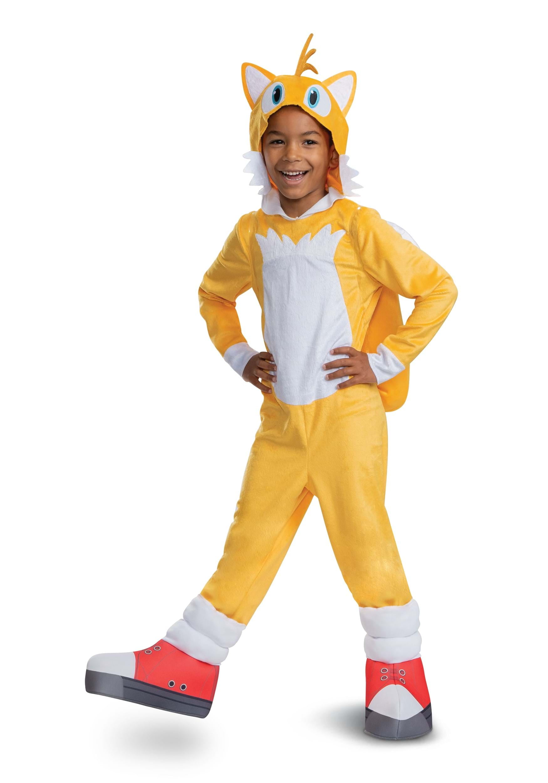 Boys Girls Sonic The Hedgehog Jumpsuit Cosplay Costume Fancy Dress