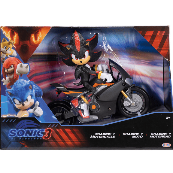Sonic 3 Shadow Articulated 5 inch Action Figure with Motorcycle