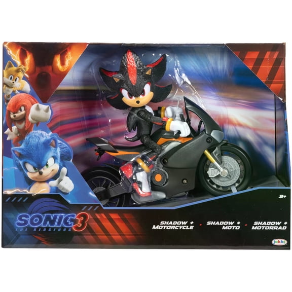 Sonic 3 Shadow Articulated 5 inch Action Figure with Motorcycle