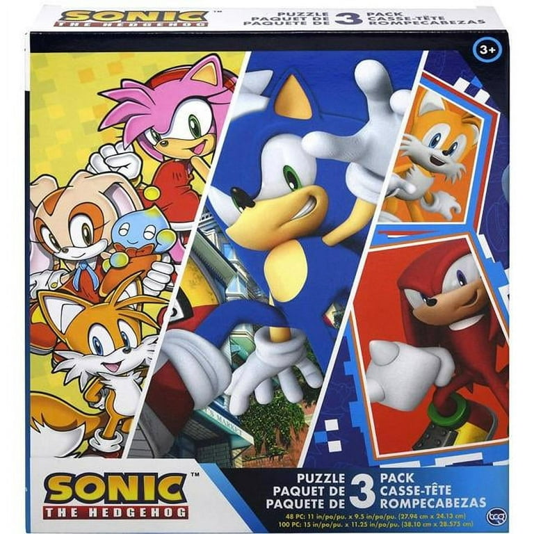 Sonic 30389475 Sonic the Hedgehog Puzzle, Pack of 3