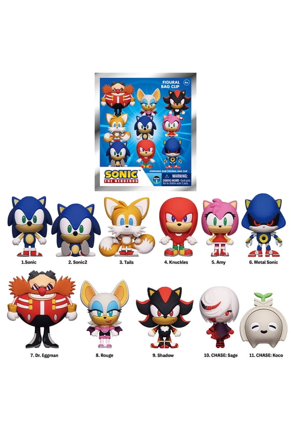 Sonic 3D Figural Blind Bag Keychain