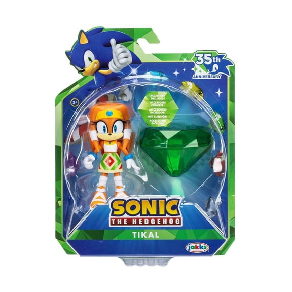 Sonic - 4 Inch - Modern Tikal w/ Master Emerald 35th Anniversary