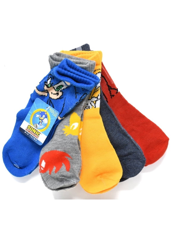 5pk Crew Socks Size 6-8.5
