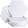 thumbnail image 1 of Sonic Acoustics Hexagon Acoustic Sound Absorption Panels, Wall Decoration, White, 6'', 12-Pack, 1 of 8