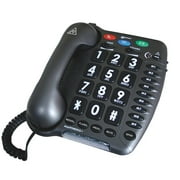 Sonic Alert - Amplified 67db Extra Loudspeaker Telephone with Large Display Buttons - Dark Gray