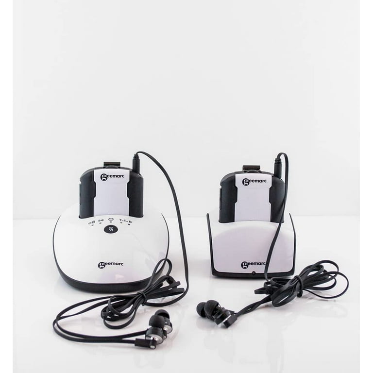 Sonic Alert Amplified Hearing Devices Opti Clip CL7350 in Ear Headphone Pack of 02 White