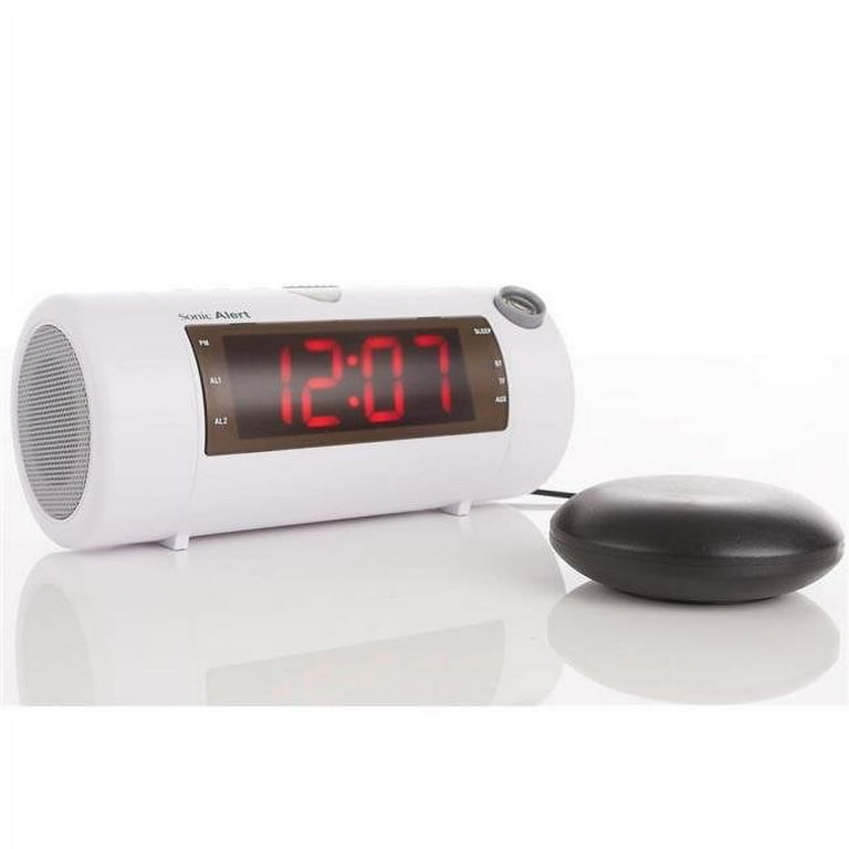 Sonic Alert SA-SB700WSS Blast Projection Bluetooth White Alarm