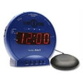 thumbnail image 1 of Sonic Bomb Dual Extra Loud Alarm Clock with Bed Shaker, Blue | Sonic Alert Vibrating, Heavy Sleepers, Battery Backup | Wake with a Shake, 1 of 7