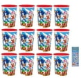 thumbnail image 1 of Sonic Birthday Party Supplies Bundle Pack includes Reusable Plastic Cups - 12 Count, 1 of 2