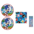 thumbnail image 1 of Sonic Birthday Party Supplies Bundle includes 16 Lunch Paper Plates 9", 16 Lunch Paper Napkins, 1 Dinosaur Sticker Sheet, 1 of 4