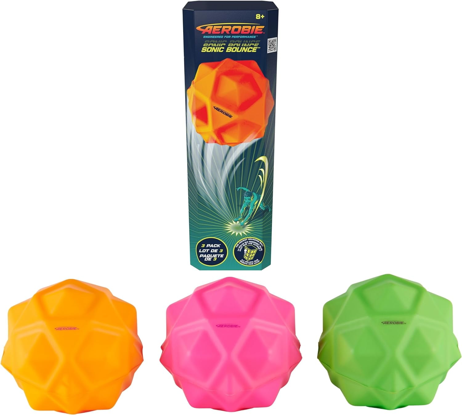 Sonic Bounce Ball Spiky Bouncy Balls for Kids & Teens, Outdoor Games