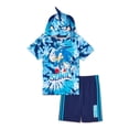 thumbnail image 1 of Sonic Boy Cosplay Hooded Top & Shorts Outfit Set, 2-Piece, 4-10, 1 of 6
