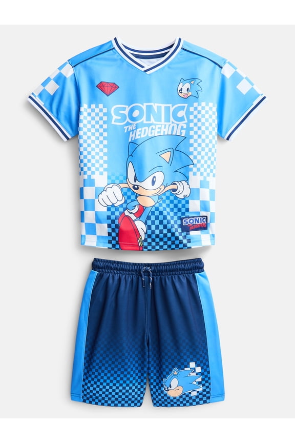 Boys' Graphic Soccer Jersey and Shorts Set, 2-Piece, Sizes 4-16