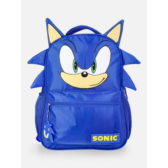 Sonic the Hedgehog Kids' Big Face 17" Backpack, Blue