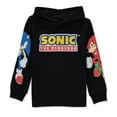 thumbnail image 1 of Sonic Boys 4-20 Long Sleeve Logo Hooded T-Shirt(Black 8), 1 of 3