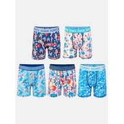 Sonic Boys Athletic Boxer Brief Character Underwear, 5-Pack, Sizes XS-M