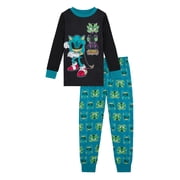 Sonic Boys Halloween Long Sleeve Sleep Top and Pants Set, 2-Piece, Sizes 4-10