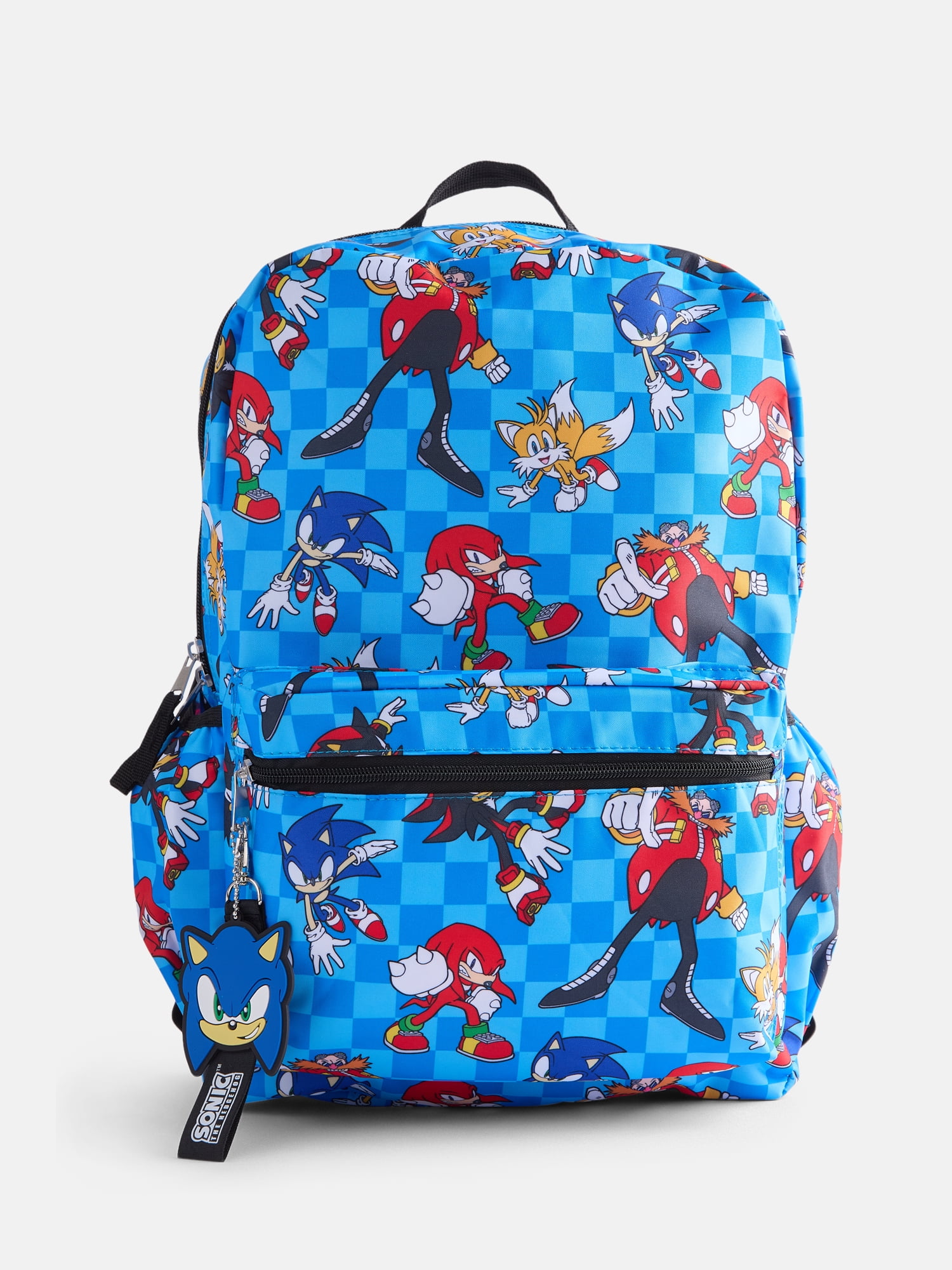 SEGA Sonic the Hedgehog Boy's 17" Print Backpack, Blue