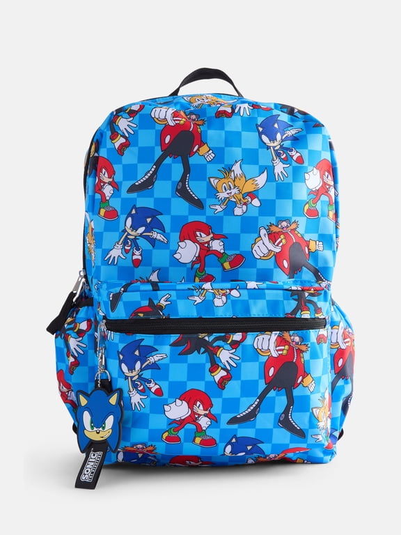 Sonic the Hedgehog Boy's 17" Print Backpack, Blue