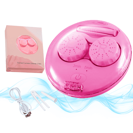 Sonic Contact Lens Cleaner: Cordless, Timable and Suitable Contact Lens Case for Contact Lenses, Colored Lenses. 80g