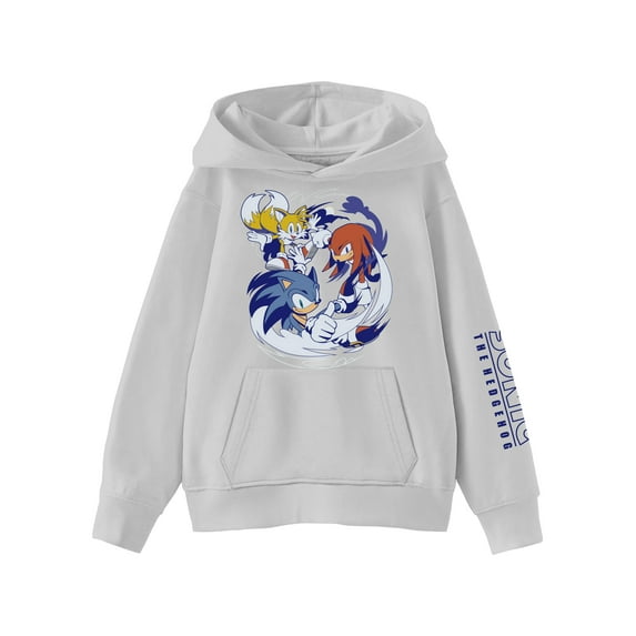 Sonic DS, Boys Graphic Print Long Sleeve Hoodie, Sizes 4-18