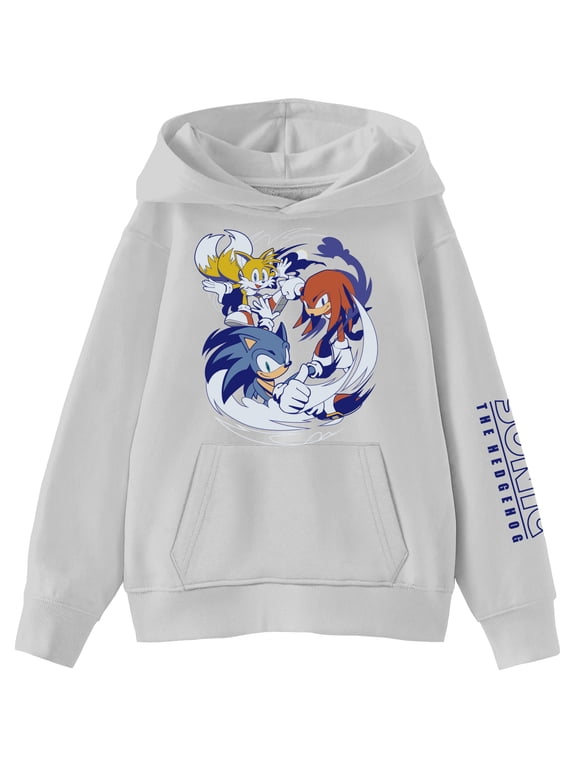 DS, Boys Graphic Print Long Sleeve Hoodie, Sizes 4-18